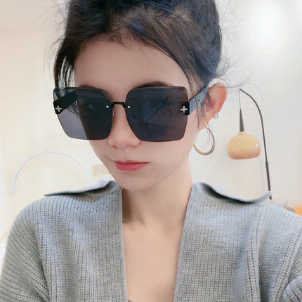 SQUARE SUNGLASSES L5970 IN BLACK ACETATE