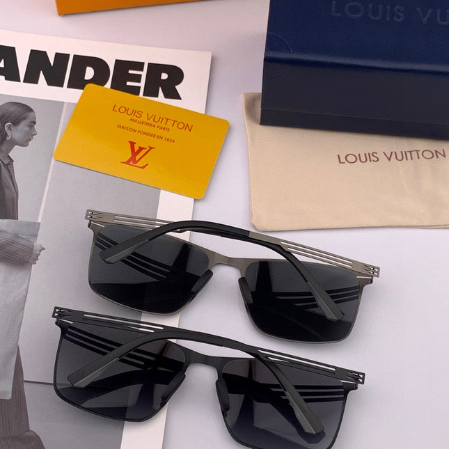 RECTANGULAR SUNGLASSES L169 IN METAL