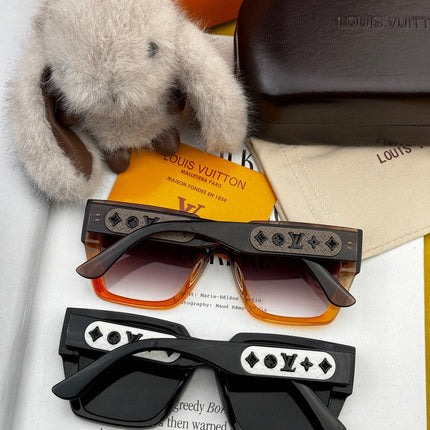 SQUARE SUNGLASS L6133 IN ACETATE FRAME EMBOSSED LOGO