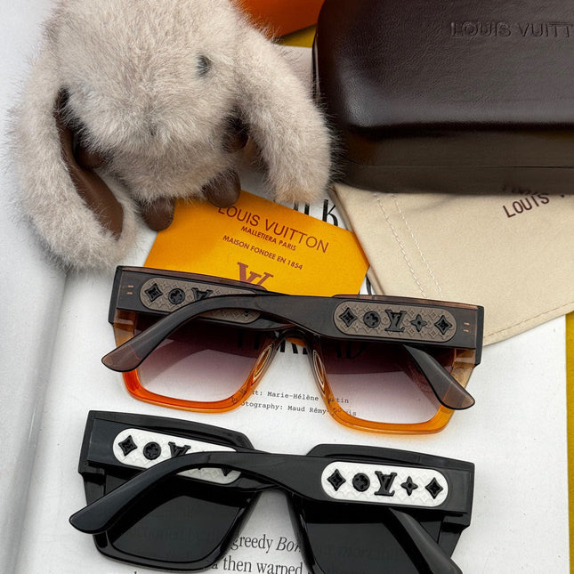 SQUARE SUNGLASS L6133 IN ACETATE FRAME EMBOSSED LOGO