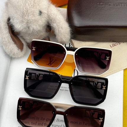 SQUARE SUNGLASS L8130 IN METAL AND ACETATE FRAME