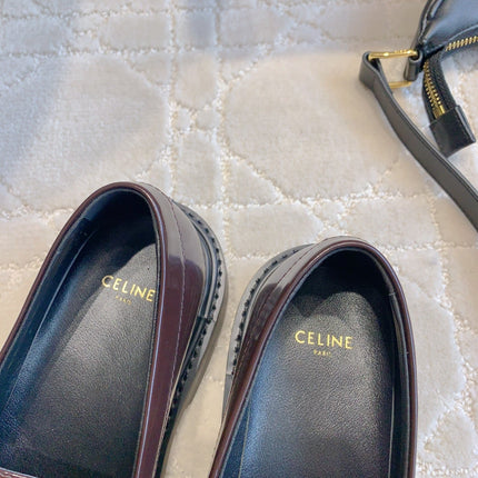 CHANEL 25S ARC DE TRIOMPHE LOAFERS IN ROSEWOOD CALFSKIN GOLD HARDWARE