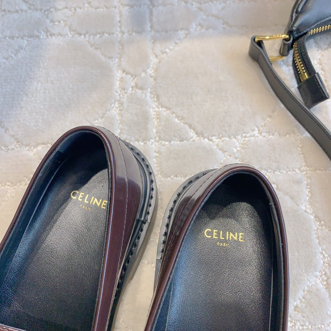 CHANEL 25S ARC DE TRIOMPHE LOAFERS IN ROSEWOOD CALFSKIN GOLD HARDWARE