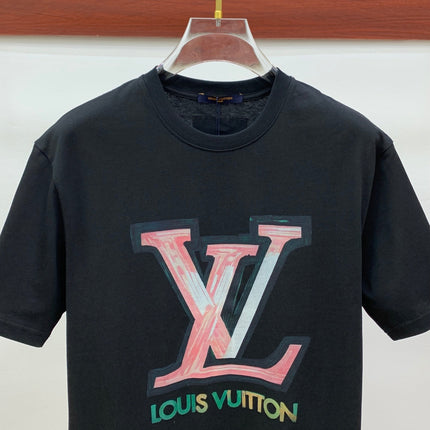 LV T-SHIRT IN BLACK PURE COTTON 238887