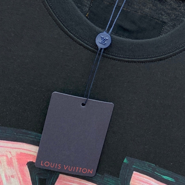 LV T-SHIRT IN BLACK PURE COTTON 238887