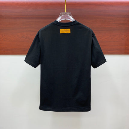 LV BLACK PURE COTTON FABRIC T-SHIRT 238885