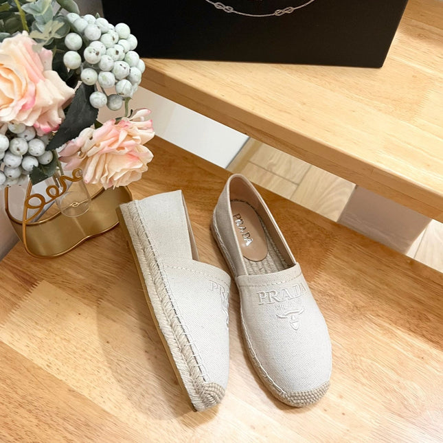pra espadrilles beige canvas