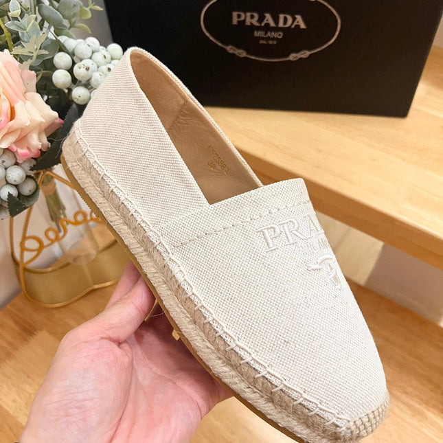 pra espadrilles beige canvas