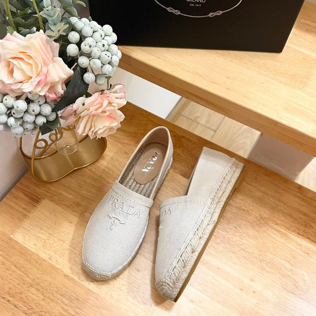 pra espadrilles beige canvas