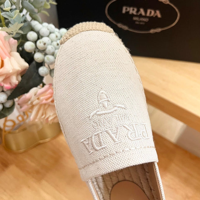 pra espadrilles beige canvas