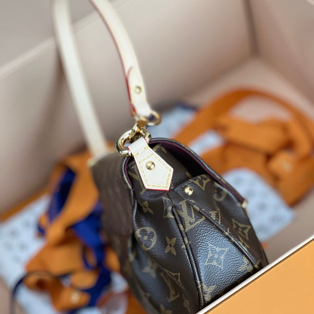 LV 25S SUNSET 27 IN BROWN MONOGRAM CALFSKIN GOLD HARDWARE