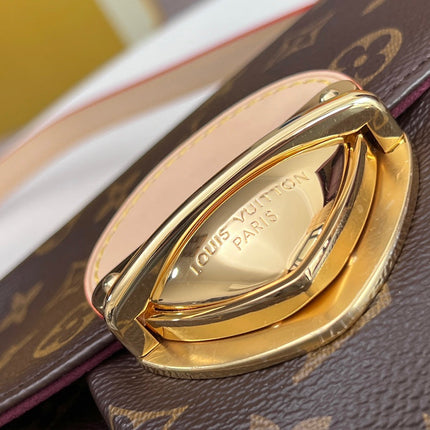 LV 25S SUNSET 27 IN BROWN MONOGRAM CALFSKIN GOLD HARDWARE