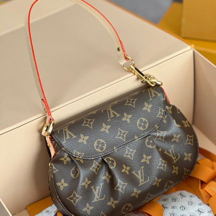LV 25S SUNSET 27 IN BROWN MONOGRAM CALFSKIN GOLD HARDWARE