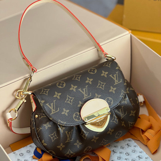 LV 25S SUNSET 27 IN BROWN MONOGRAM CALFSKIN GOLD HARDWARE
