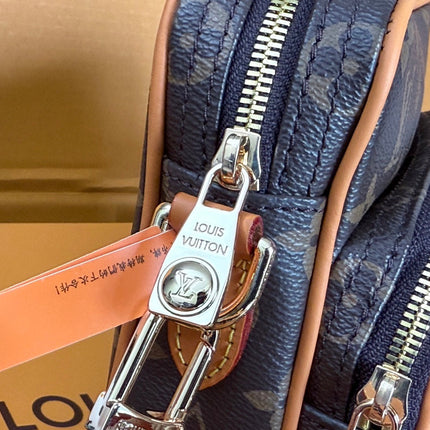 LV 25S TROCADERO MEDIUM MESSENGER BAG 25 IN BROWN MONOGRAM CANVAS GOLD HARDWARE