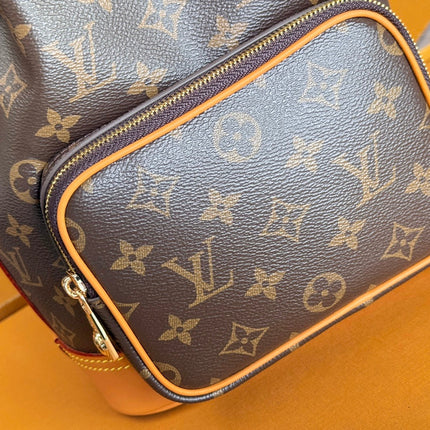 LV 25S NOÉ CARGO 24 IN BROWN MONOGRAM CANVAS GOLD HARDWARE
