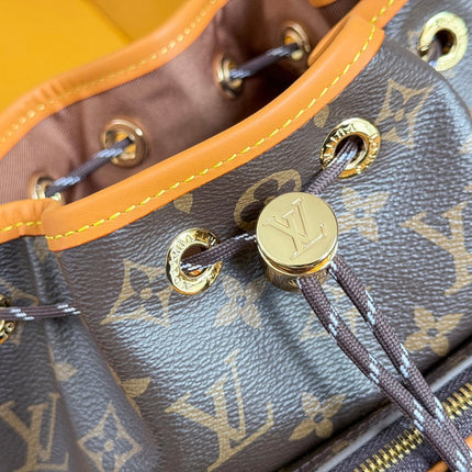 LV 25S NOÉ CARGO 24 IN BROWN MONOGRAM CANVAS GOLD HARDWARE
