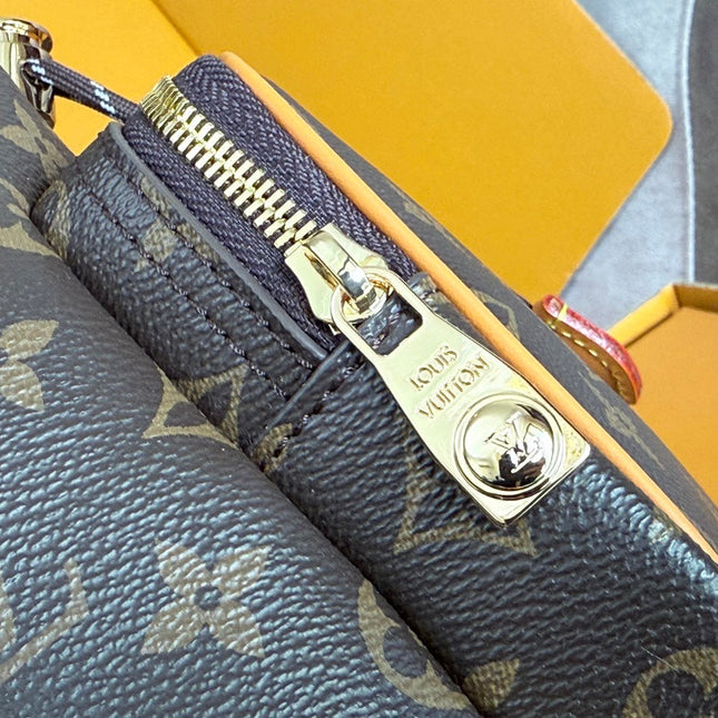 LV 25S NOÉ CARGO 24 IN BROWN MONOGRAM CANVAS GOLD HARDWARE