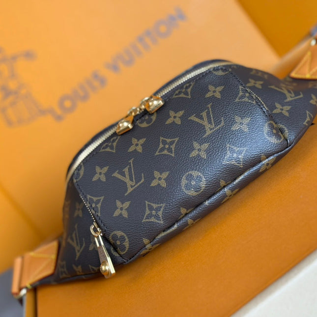 RUSH BUMBAG 30 IN BROWN MONOGRAM DUST CANVAS