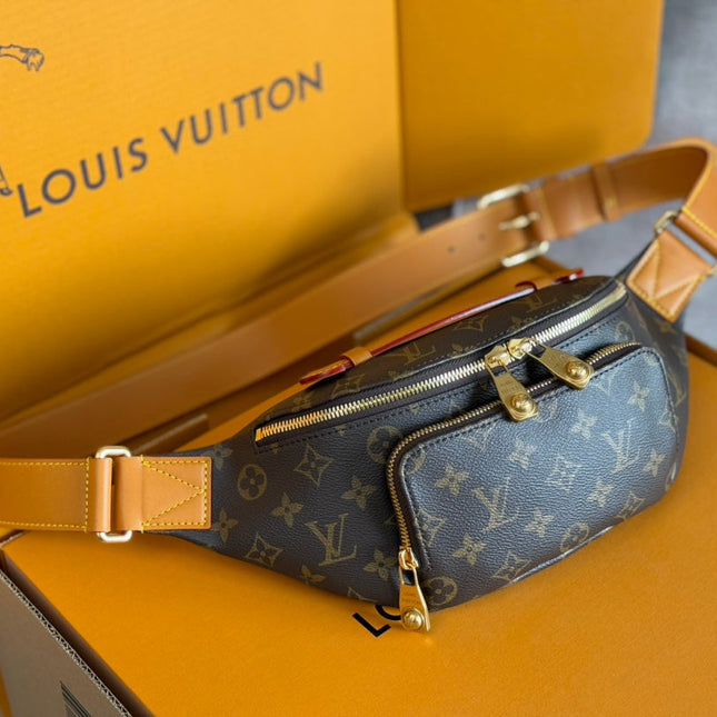 RUSH BUMBAG 30 IN BROWN MONOGRAM DUST CANVAS