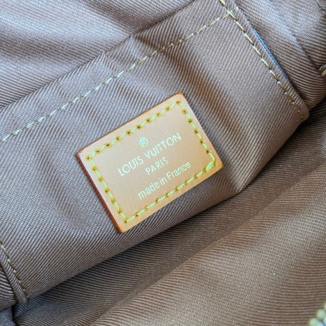 LV 25S AMAZONE BAG 20 IN DARK BROWN MONOGRAM CALFSKIN GOLD HARDWARE