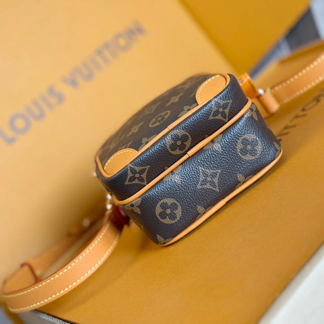 LV 25S AMAZONE BAG 20 IN DARK BROWN MONOGRAM CALFSKIN GOLD HARDWARE