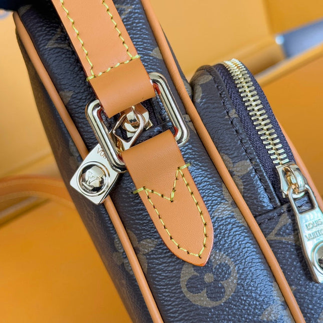 LV 25S AMAZONE BAG 20 IN DARK BROWN MONOGRAM CALFSKIN GOLD HARDWARE