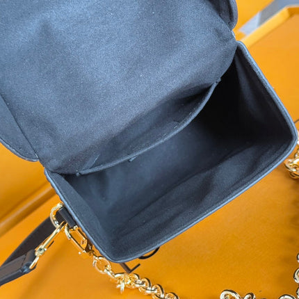 LV 25S CAMERA BOX BAG 18 IN BROWN MONOGRAM CALFSKIN GOLD HARDWARE