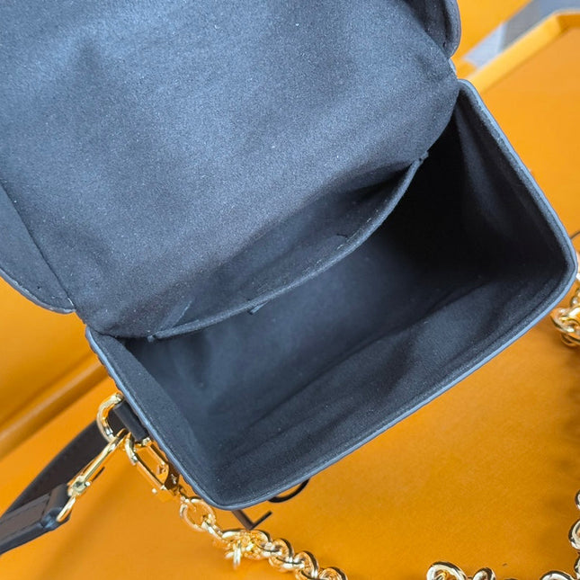 LV 25S CAMERA BOX BAG 18 IN BROWN MONOGRAM CALFSKIN GOLD HARDWARE