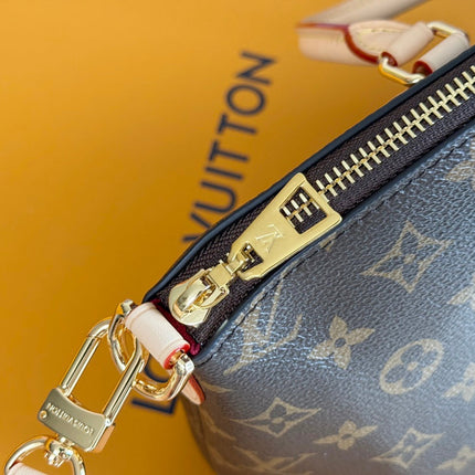 LV 25S BOÉTIE TOTE 25 IN BROWN MONOGRAM COATED CANVAS AND CALFSKIN GOLD HARDWARE