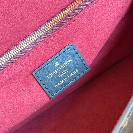 LV 25S CHAIN BAG 24 IN BROWN MONOGRAM CANVAS GOLD HARDWARE