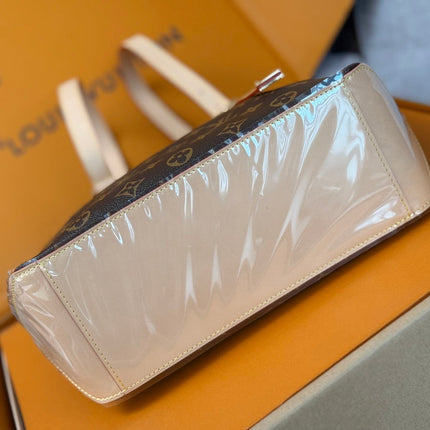 LV 25S PIANO BAG 27 IN BROWN MONOGRAM CANVAS AND CALFSKIN GOLD HARDWARE