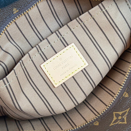 LV 25S PIANO BAG 27 IN BROWN MONOGRAM CANVAS AND CALFSKIN GOLD HARDWARE