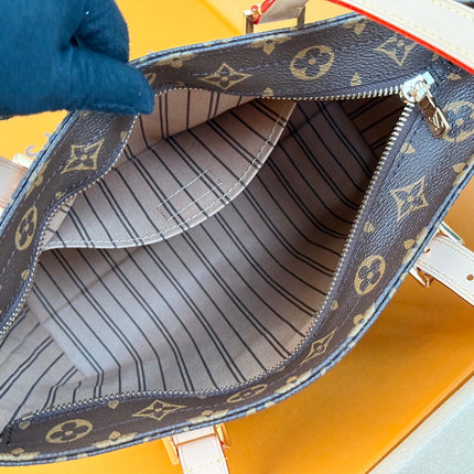 LV 25S PIANO BAG 27 IN BROWN MONOGRAM CANVAS AND CALFSKIN GOLD HARDWARE