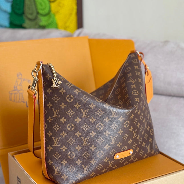 LV 25S METIS BAG 48 IN BROWN MONOGRAM CANVAS GOLD HARDWARE