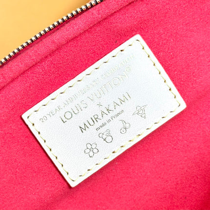 LV 25S MINI BUMBAG 17 IN BROWN CANVAS MONOGRAM CHERRY PRINT GOLD HARDWARE