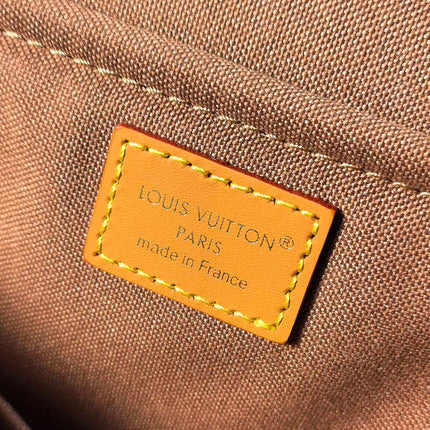 LV 25S SATCHEL BAG 35 IN BROWN CANVAS MONOGRAM GOLD HARDWARE