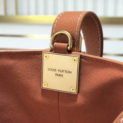 LV 25S LOW KEY ALL IN BB 18 IN BURNT SIENNA CALFSKIN GOLD HARDWARE