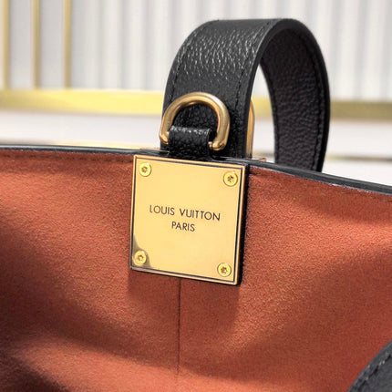 LV 25S LOW KEY ALL IN BB 18 IN BLACK CALFSKIN GOLD HARDWARE