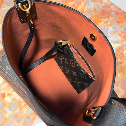 LV 25S LOW KEY ALL IN BB 18 IN BLACK CALFSKIN GOLD HARDWARE