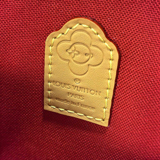 LV 25S NANO ALMA 18 IN BROWN MONOGRAM CANVAS PRINTED WITH THE VIVIENNE MASCOT