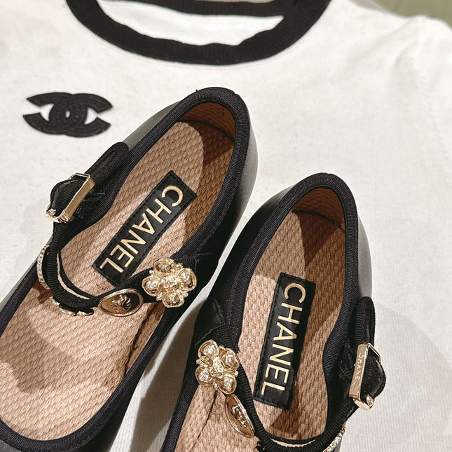 CC HIGH MARY JANE BLACK LAMBSKIN