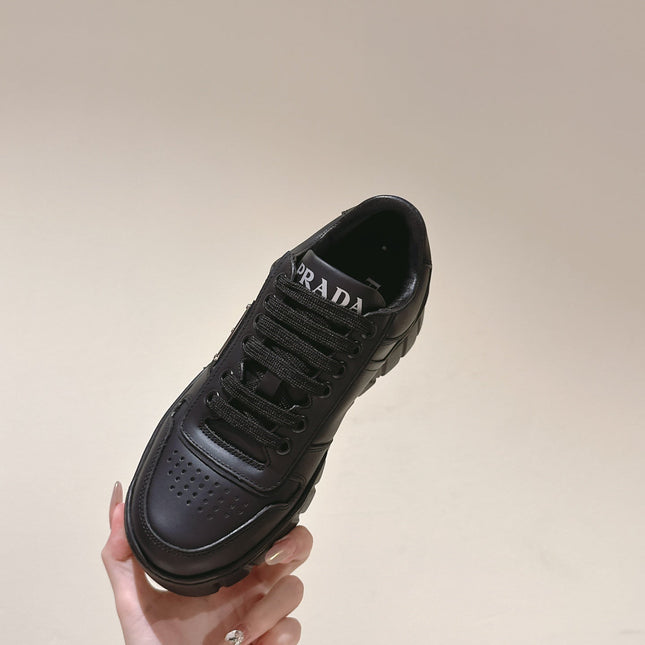 PRA FLATFORM SNEAKERS BLACK CALFSKIN