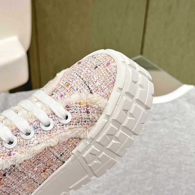 PRA DOUBLE WHEEL RE-NYLON GABARDINE SNEAKERS ALMOND FABRIC