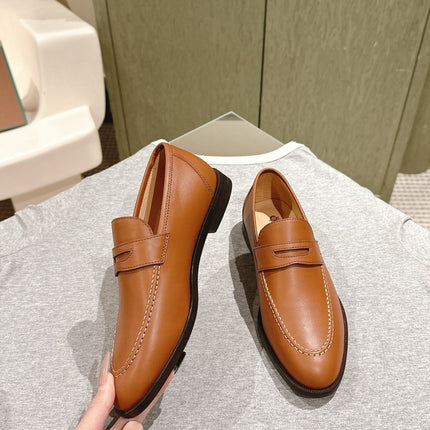 LP LOAFERS 25S IN BURNT ORANGE LAMBSKIN