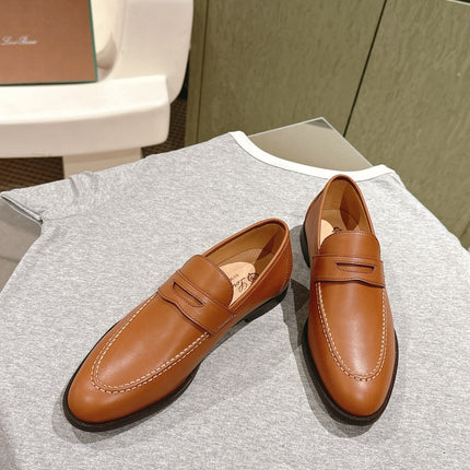 LP LOAFERS 25S IN BURNT ORANGE LAMBSKIN