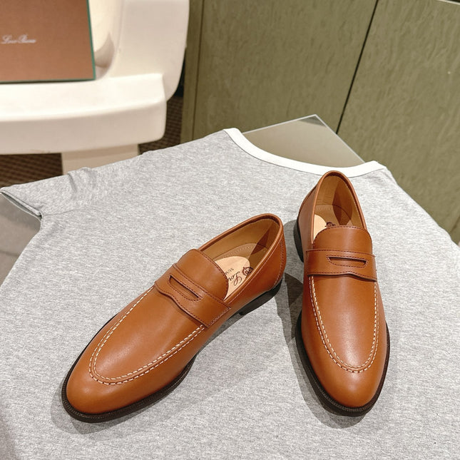 LP LOAFERS 25S IN BURNT ORANGE LAMBSKIN