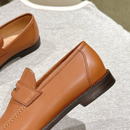 LP LOAFERS 25S IN BURNT ORANGE LAMBSKIN