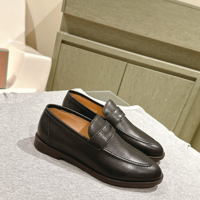 LP LOAFERS 25S IN ESPRESSO BROWN LAMBSKIN