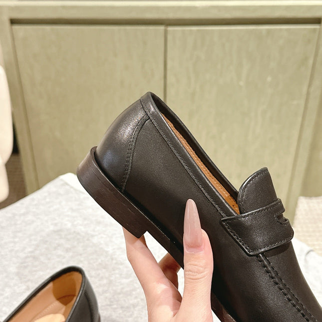 LP LOAFERS 25S IN ESPRESSO BROWN LAMBSKIN